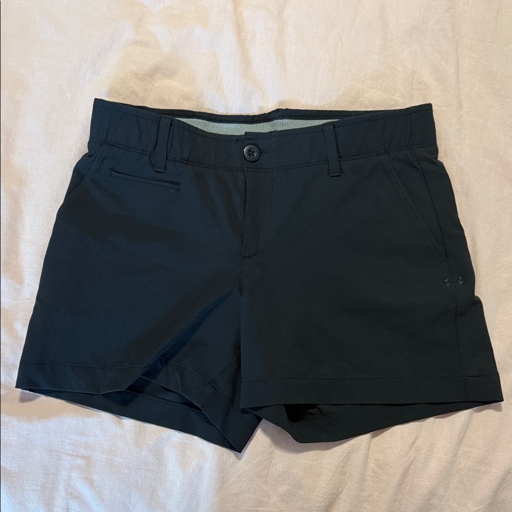 Women's Black Golf Shorts